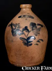 L & B G Chace, "L & B G CHACE / SOMERSET (Massachusetts) Stoneware Jug, circa 1850, Stoneware