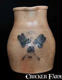 Brown Brothers, Rare BROWN BROTHERS / HUNTINGTON / L.I. Stoneware Pitcher