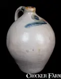 Rare LEWIS & GARDINER / HUNTINGTON, L.I. One-Gallon Stoneware Jug by Lewis & Gardiner, circa 1827-1829, Stoneware, sold Mar 2015