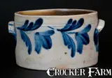 R.C.R, R.C.R. / PHILA. (Remmey, Philadelphia) Stoneware Butter Crock