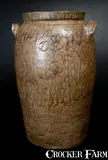 David Drake, Important "Lm Jan 27 1859 Dave" Stoneware Churn by Enslaved Edgefield, SC Potter, Dave, 1859, Stoneware