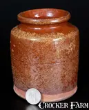 Yorktown, Small Redware Jar Inscribed "Yorktown / Nov. 4, 1918", 1918, Redware