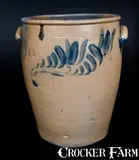 J. Swank, Scarce Six-Gallon J. SWANK / JOHNSTOWN, PA with Cobalt Floral Decoration, circa 1875, Stoneware
