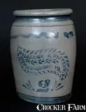 Williams And Reppert, WILLIAMS & REPPERT / GREENSBORO, PA Stoneware Jar, circa 1885, Stoneware