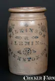 Wilkinson & Fleming, WILKINSON & FLEMING / SHINNSTON. W.VA. Stoneware Jar, circa 1875, Stoneware