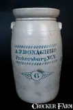 A.P. Donaghho, A.P. DONAGHHO / Parkersburg, W.V. Six-Gallon Stoneware Churn