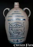 T.F. Reppert, T. F. REPPERT / SUCCESSOR TO / JAS. HAMILTON & CO. / GREENSBORO, PA Stoneware Jug, circa 1880, Stoneware