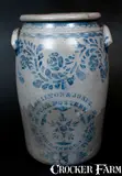 Hamilton & Jones Star Pottery, Exceptional HAMILTON & JONES / STAR POTTERY Stoneware Jar w/ Elaborate Decoration, circa 1875, Stoneware