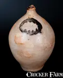 C. Crolius, C. CROLIUS / NEW-YORK Ovoid Stoneware Jug with Unusual Slip Decoration