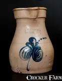 F.B. NORTON & CO / WORCESTER, MASS Stoneware Pitcher by F. B. Norton & Co, circa 1875, Stoneware, sold Oct 2014