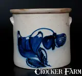 N.A. White & Son, N. A. WHITE & SON / UTICA, NY Stoneware Crock, circa 1885, Stoneware