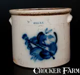 N.A. White & Son, N. A. WHITE & SON / UTICA, N.Y. Stoneware Crock, circa 1885, Stoneware