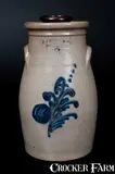 F. T. Wright & Son, F T WRIGHT & SON / TAUNTON, MASS Stoneware Churn