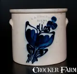 N.A. White & Son, N. A. WHITE & SON / UTICA, NY Stoneware Crock, circa 1885, Stoneware