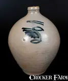 M. Tyler. Albany, M. TYLER ALBANY / MANUFACTURER Ovoid Stoneware Jug, circa 1840, Stoneware