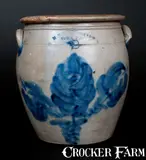 H. B. Pfaltgraff, 2 Gal. H. B. PFALTGRAFF / YORK, PA Stoneware Jar with Elaborate Floral Decoration, circa 1870-1889, Stoneware