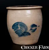 H. B. Pfaltgraff, Small-Sized H. B. PFALTGRAFF / YORK, PA Stoneware Jar with Floral Decoration, circa 1870-1889, Stoneware