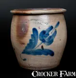 H. B. Pfaltgraff, 1 Gal. H. B. PFALTGRAFF / YORK, PA Stoneware Jar with Floral Decoration, circa 1870-1889, Stoneware