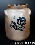 F. Stetzenmeyer & G. Goetzman, Very Rare F. STETZENMEYER & G. GOETZMAN / ROCHESTER. N.Y. Crock w/ Merchant Advertising, circa 1850, Stoneware