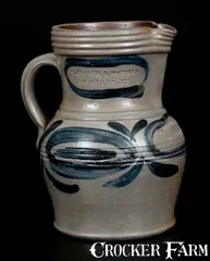 N. Cooper & Power, Extremely Rare N. COOPER & POWER / MAYSVILLE, KY Diminutive Stoneware Pitcher, third quarter 19th century, Stoneware