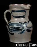 N. Cooper & Power, Extremely Rare N. COOPER & POWER / MAYSVILLE, KY Diminutive Stoneware Pitcher, third quarter 19th century, Stoneware