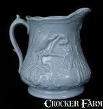 M A P, Colonel Ellsworth Commemorative Ironstone Pitcher, Stamped "M A P / TRENTON, NJ," Millington, Astbury, & Poulston, Trenton, NJ, c1861, c1861, Stoneware