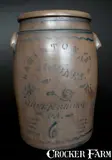 Hamilton & Jones, HAMILTON & JONES / GREENSBORO, PA 6 Gal. Stoneware Jar, circa 1875, Stoneware