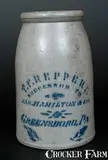 T.F. Reppert, T. F. REPPERT / SUCCESSOR TO / JAS. HAMILTON & CO. / GREENSBORO, PA Stoneware Wax Sealer