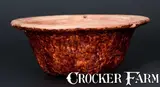 John W. Bell, Scarce Glazed Redware Hanging Flowerpot, Stamped "JOHN W. BELL / Waynesboro, Pa.", circa 1880, Redware