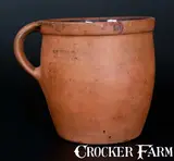 D. Swope & Son, D. SWOPE & SON / LANCASTER, PA Redware Apple Butter Jar, Redware