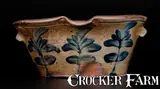 B.C. Milburn, Rare B. C. MILBURN / ALEXA. Alexandria, VA Stoneware Milkpan, circa 1850, Stoneware