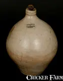Armstrong & Wentworth, ARMSTRONG & WENTWORTH / NORWICH, CT 3 Gal. Ovoid Stoneware Jug, circa 1814-1834, Stoneware