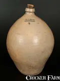 Pliny Thayer, PLINY THAYER / LANSINGBURGH 3 Gal. Stoneware Jug, circa 1841-1855, Stoneware