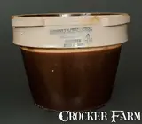 Hubbell & Chesebro, Rare HUBBELL & CHESEBRO / GEDDES, N.Y. Four-Gallon Stoneware Flowerpot, 1875, Stoneware