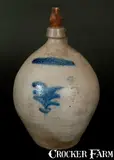 Thomas D. Chollar, THOMAS D. CHOLLAR / CORTLAND Ovoid Stoneware Jug with Cobalt Decoration, circa 1840, Stoneware