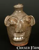 B.B. Craig, B. B. CRAIG / VALE, NC Small Stoneware Face Jug