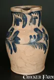 R.C.R, Impressive 2 Gal. R.C.R. / PHILA Stoneware Pitcher, Richard Remmey, Philadelphia, PA, circa 1875, Stoneware