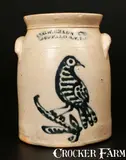 C. W. Braun, C.W. BRAUN / BUFFALO, NY Elaborate Bird Crock