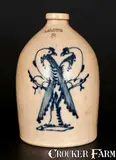 Very Rare 3 Gal. J. & E. NORTON / BENNINGTON, VT Stoneware Jug w/ Double-Pheasant Decoration by J. & E. Norton, circa 1855, Stoneware, sold Nov 2013