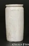 A. Coffman, Rare Narrow Diminutive A. COFFMAN / ROCKIGHAM, VA Rockingham County Stoneware Jar, circa 1850, Stoneware