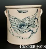 Riedinger & Caire, RIEDINGER & CAIRE / POUGHKEEPSIE, NY Elaborate Flying Eagle Crock