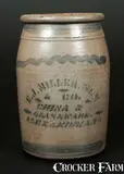 E. J. Miller, 1 Gal. Stoneware Jar with Stenciled Advertising E.J. MILLER / ALEXANDRIA, VA, circa 1875, Stoneware