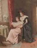 George Goodwin Kilburne, Reading The Manuscript