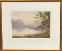 Edward H. Thompson, The Jaws Of Borrowdale, Derwentwater And Eventide Rydal Water, 1924, Watercolour