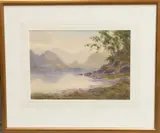 Edward H. Thompson, The Jaws Of Borrowdale, Derwentwater And Eventide Rydal Water, 1924, Watercolour