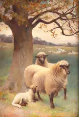 Edwin Bottomley, Spring, oil on board