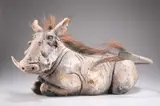 Nick Mackman, Warthog, Terracotta and mixed media