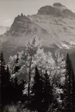 Ansel Adams, Glacier National Park, Montana 1942, 1942, Vintage silver print on double-weight semi-matte paper, in very good condition. Photographer's "PROOF" reproduction stamp with typed title and "WILL BE SNAPPY" and "AUTUMN" on the reverse
