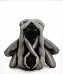 Andreas Bitesnich, Yvonne & Tom', Vienna 1994, 1994, Inkjet Iris print on matte paper, in brown wooden frame