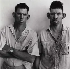 Roger Ballen, Dresie and Casie, twins', Western Transvaal, South Africa 1993, 1993, Gelatin silver print, printed 2000 on double-weight semi-matte toned paper